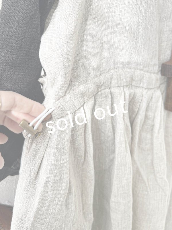 画像4: ubasoku/0020 2wayポケットジャンパースカート・ナチュラル (4)