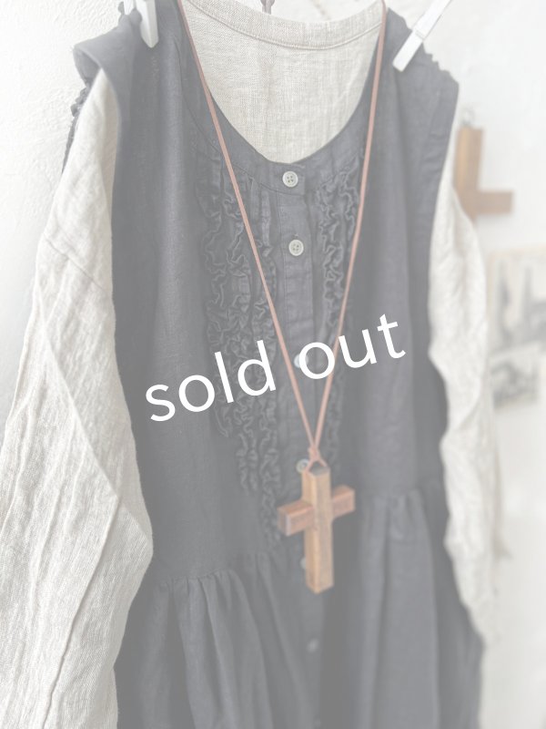 画像6: ubasoku/0031 2wayフリルジャンパースカート・黒 (6)