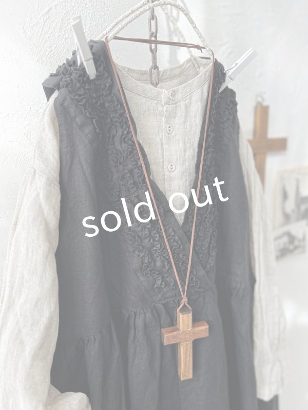 画像3: ubasoku/0031 2wayフリルジャンパースカート・黒 (3)