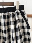 画像2: ubasoku/0054 ウエストリブボリュームパンツ・ブロックチェック (2)