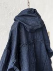 画像8: ubasoku/0017 フード付きデニムバルーンブラウス・インディゴ (8)