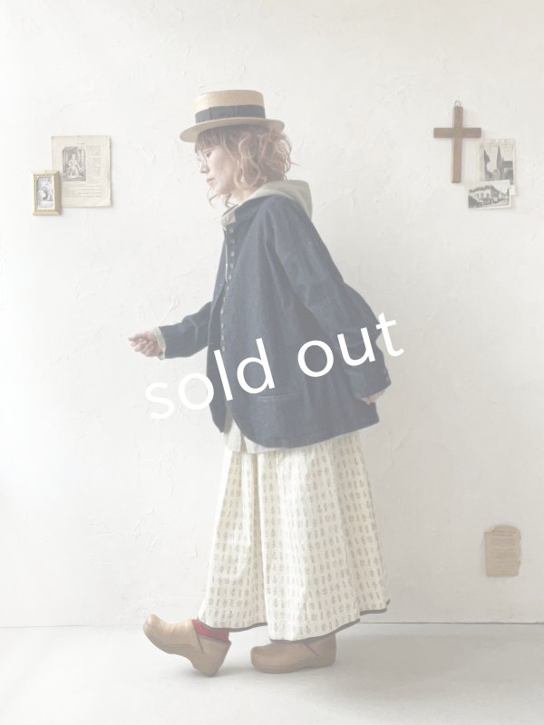 画像14: 08mab/デニムスタンドカラージャケット・インディゴ (14)