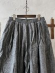 画像2: ubasoku/0055 ウエストリブボリュームパンツ・ブラックシャンブレー (2)