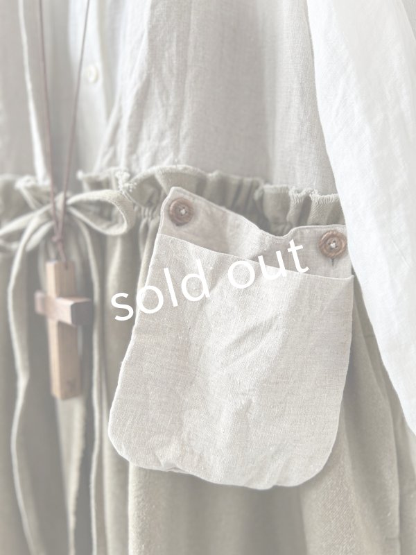 画像3: MARCHE' DE SOEUR／ベストワンピース・生成り×オリーブベージュ (3)