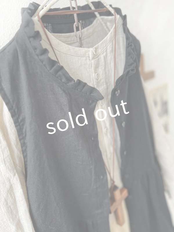 画像3: ubasoku/0114  ノースリーブワンピース・黒 (3)