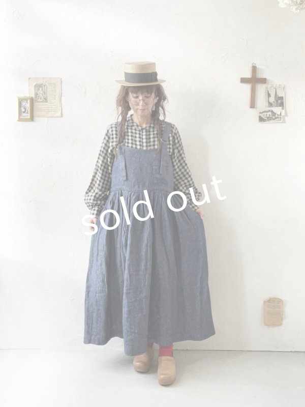 画像12: ubasoku/0020 2wayポケットジャンパースカート・ナチュラル (12)