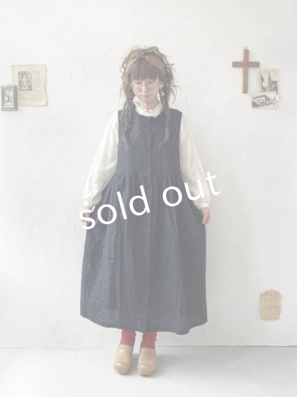 画像7: ubasoku/0114  ノースリーブワンピース・黒 (7)