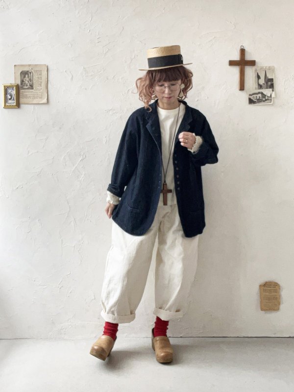 画像8: seasew.／505 ハンドワッシャーコクーンパンツ・キナリ (8)