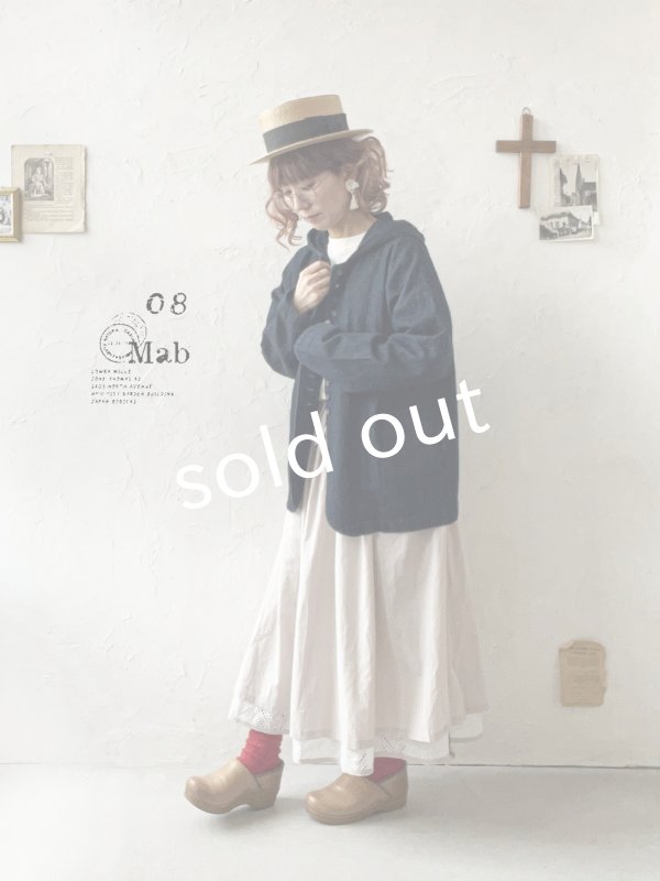 画像2: 08mab/デニムフードジャケット・インディゴ (2)