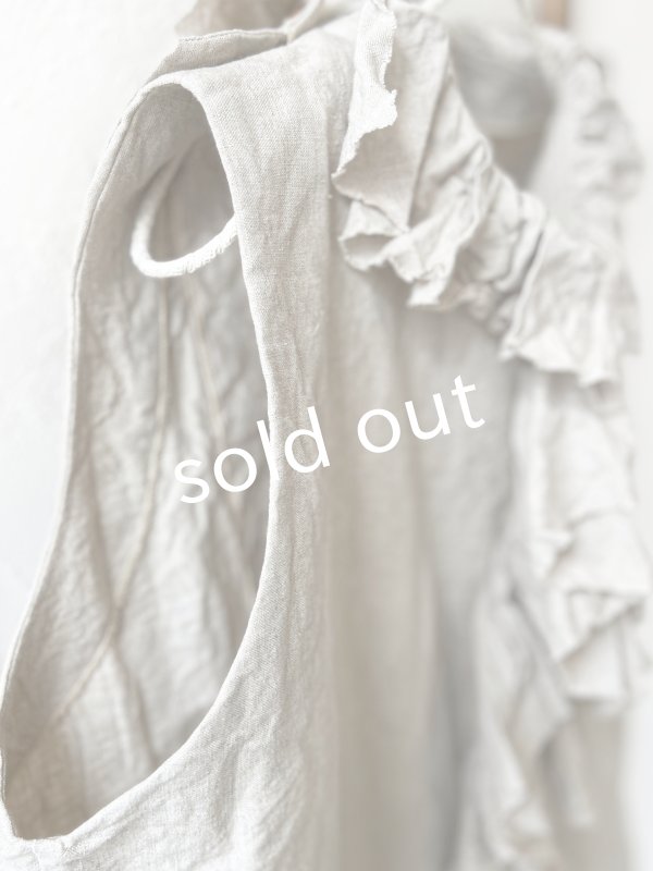 画像10: Reliure／FRILL VEST・kinari linen (10)