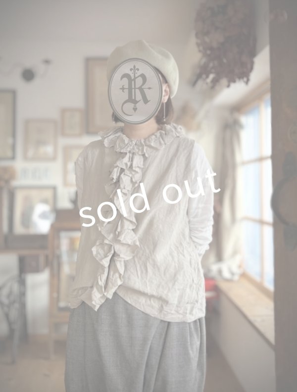 画像3: Reliure／FRILL VEST・kinari linen (3)
