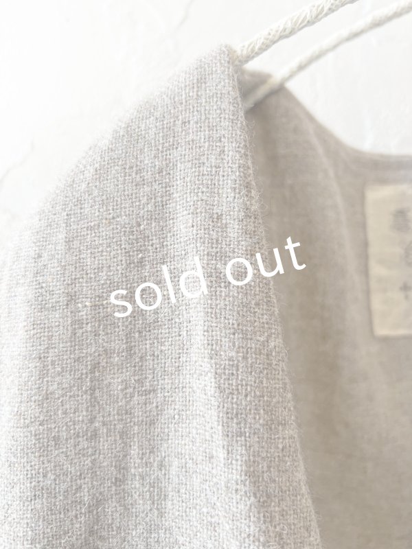 画像3: MARCHE' DE SOEUR／ウールツイードのベストワンピース・ベージュ×生成り (3)