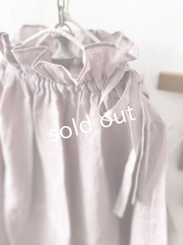 画像3: nous rendent heureux／りぼんフリル襟ブラウス・モーヴピンク (3)