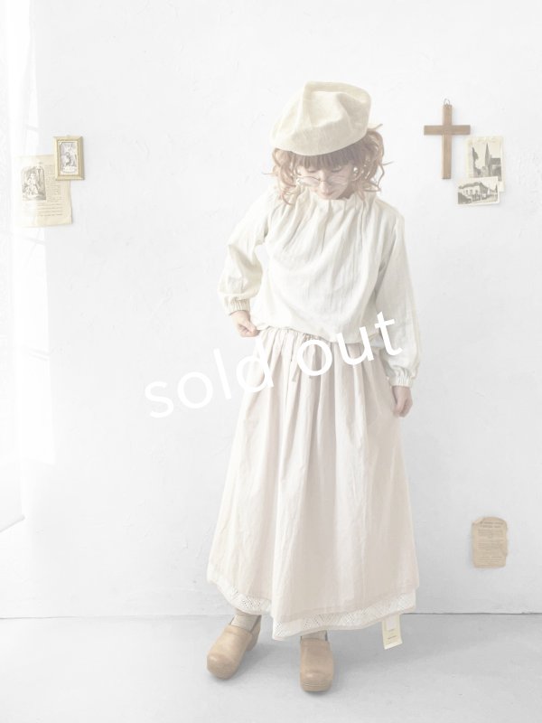 画像11: nous rendent heureux／タックネックブラウス・エクリュ (11)