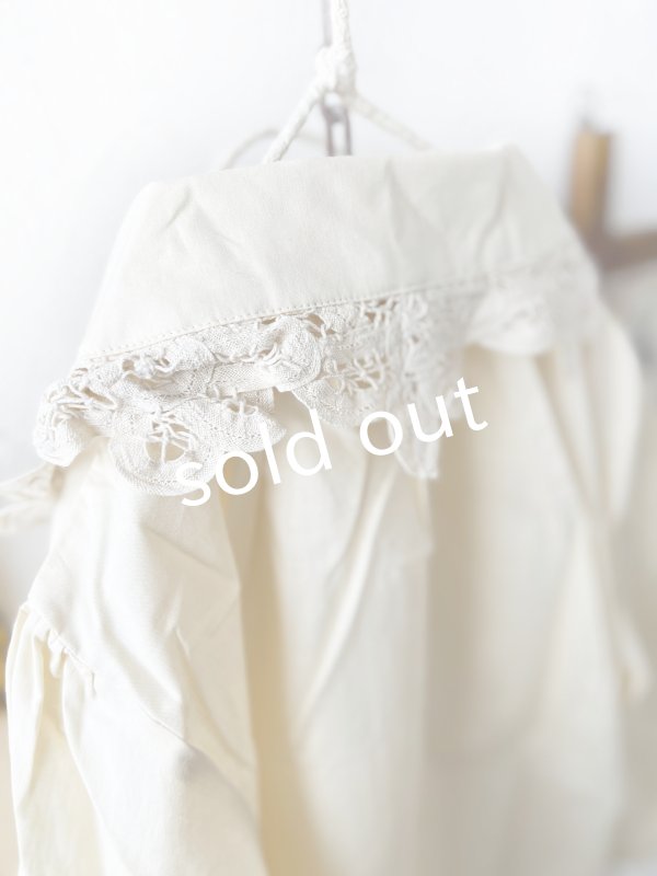 画像8: nous rendent heureux／バテンレース襟ブラウス・ライトベージュ (8)