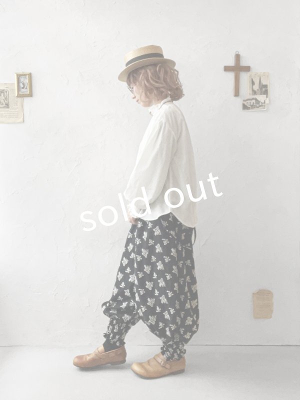 画像9: nous rendent heureux／シャーリング襟ブラウス・オフ (9)