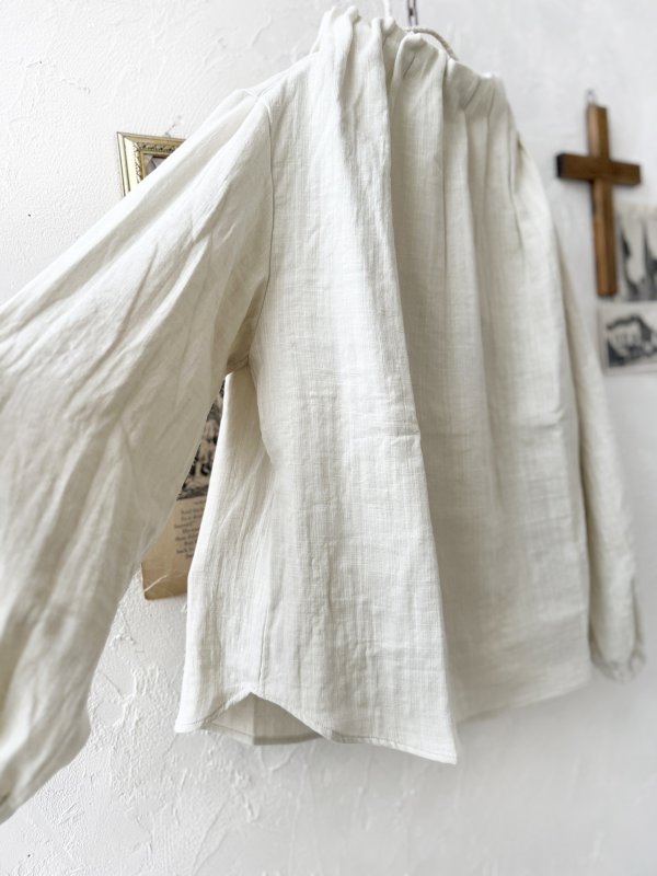 画像7: nous rendent heureux／タックネックブラウス・エクリュ (7)