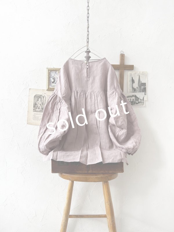 画像4: nous rendent heureux／バルーン袖ブラウス・モーヴピンク (4)