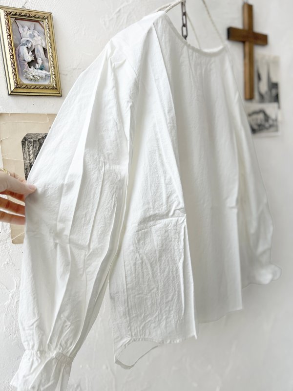 画像6: nous rendent heureux／シャーリングパフ袖ブラウス・オフ (6)