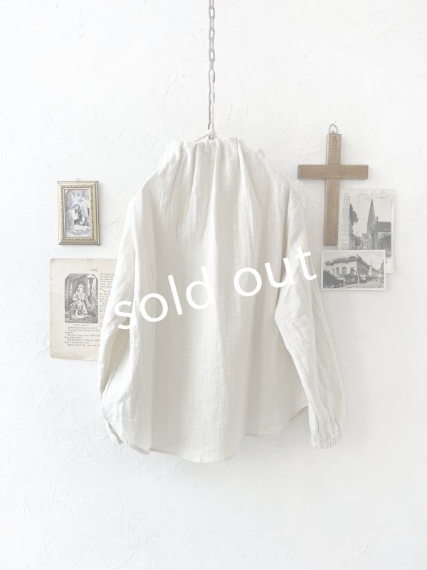 画像9: nous rendent heureux／タックネックブラウス・エクリュ (9)