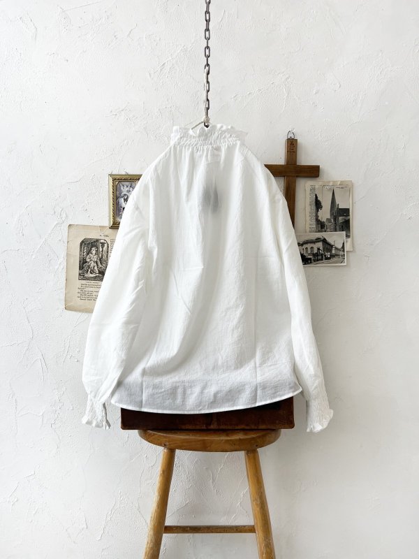 画像7: nous rendent heureux／シャーリング襟ブラウス・オフ (7)