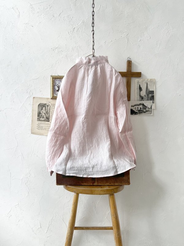 画像8: nous rendent heureux／フリル襟ピンタックブラウス・ペールピンク (8)
