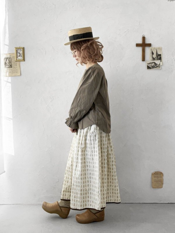 画像11: nous rendent heureux／シャーリングパフ袖ブラウス・オフ (11)