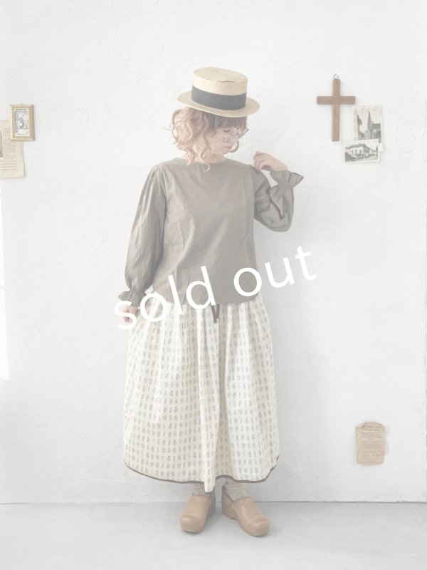 画像10: nous rendent heureux／シャーリングパフ袖ブラウス・オフ (10)