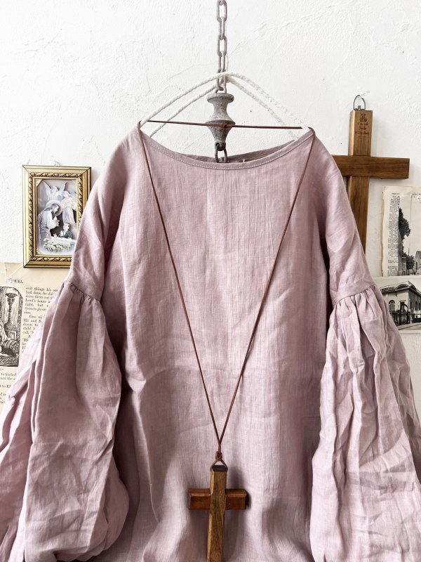 画像3: nous rendent heureux／バルーン袖ブラウス・モーヴピンク (3)