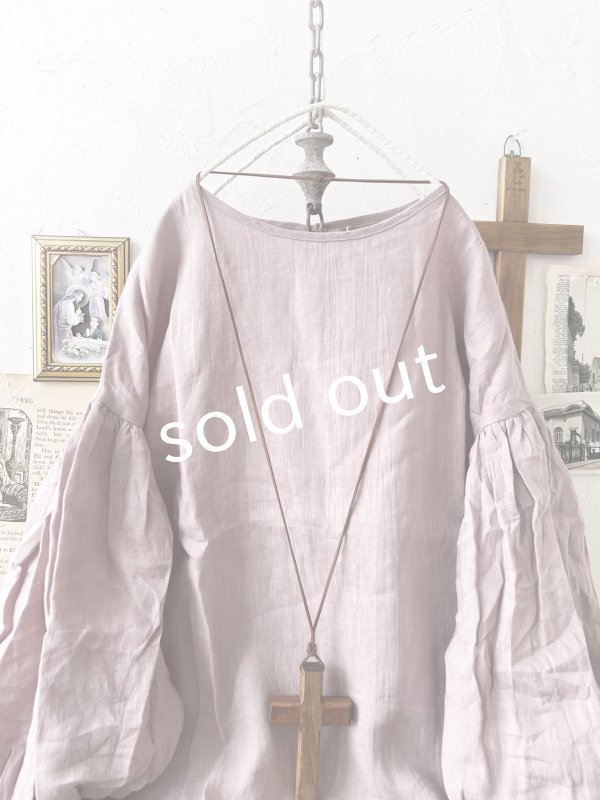 画像2: nous rendent heureux／バルーン袖ブラウス・モーヴピンク (2)