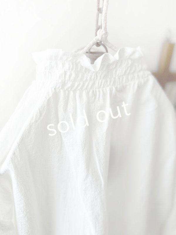 画像7: nous rendent heureux／シャーリング襟ブラウス・オフ (7)
