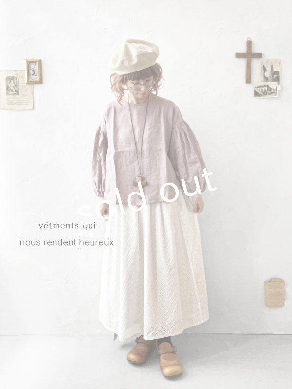 画像6: nous rendent heureux／バルーン袖ブラウス・モーヴピンク (6)