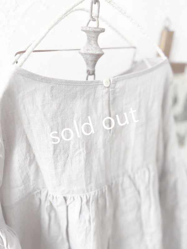 画像6: nous rendent heureux／バルーン袖ブラウス・ライトグレー (6)