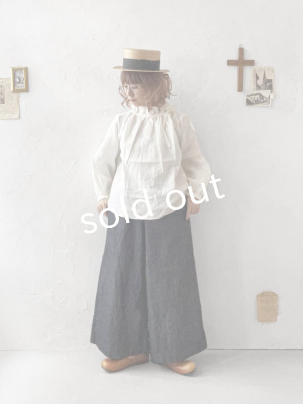 画像9: nous rendent heureux／りぼんフリル襟ブラウス・モーヴピンク (9)