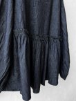 画像6: ubasoku/0108 ギャザーブラウス・インディゴ (6)