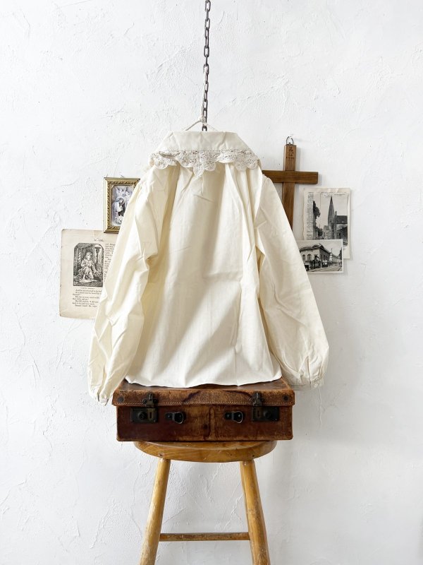 画像7: nous rendent heureux／バテンレース襟ブラウス・ライトベージュ (7)