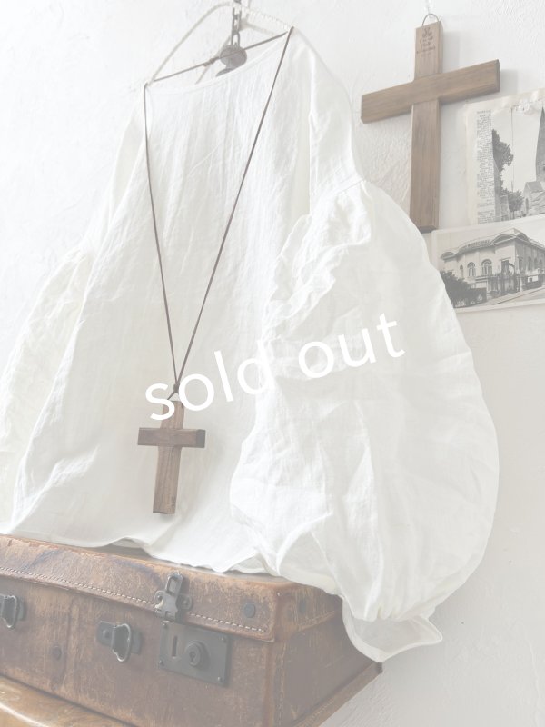 画像2: nous rendent heureux／バルーン袖ブラウス・オフ (2)