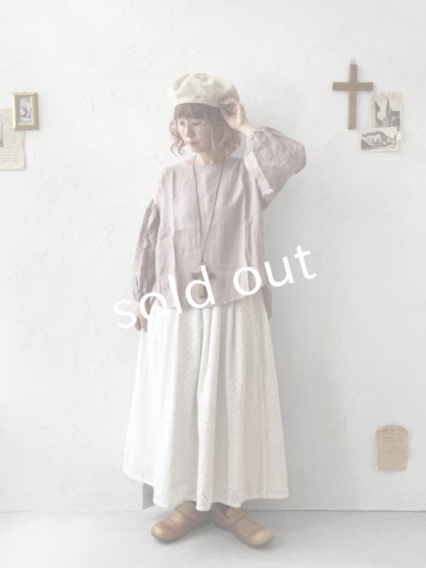 画像8: nous rendent heureux／バルーン袖ブラウス・ライトグレー (8)