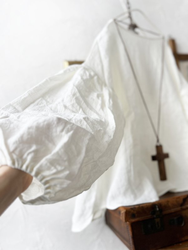 画像12: nous rendent heureux／バルーン袖ブラウス・モーヴピンク (12)