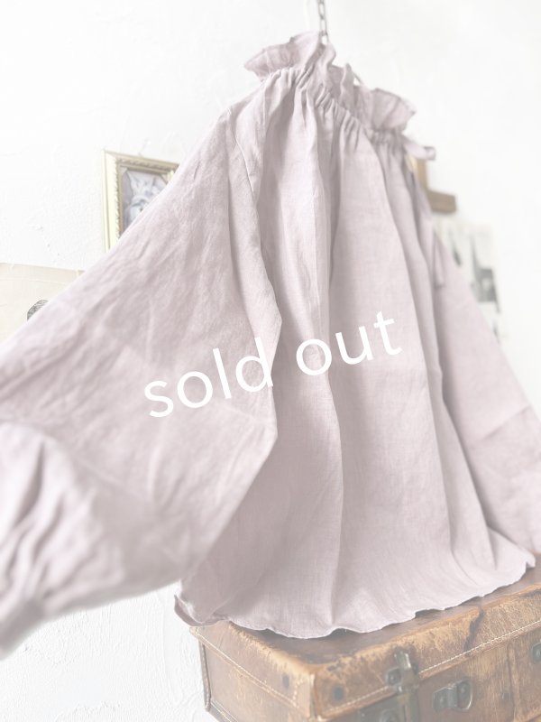 画像4: nous rendent heureux／りぼんフリル襟ブラウス・モーヴピンク (4)