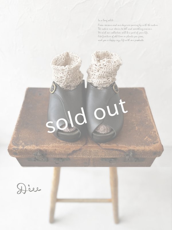 画像1: Diu／オープントゥサンダル・ブラック［M］ (1)