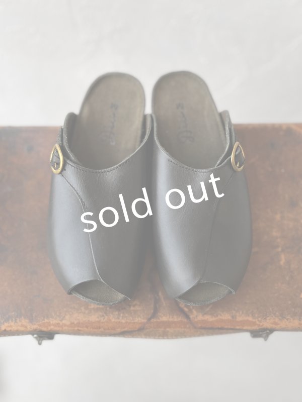 画像6: Diu／オープントゥサンダル・ブラック［M］ (6)