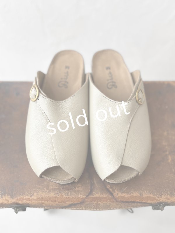 画像5: Diu／オープントゥサンダル・ライトグレー［M］ (5)