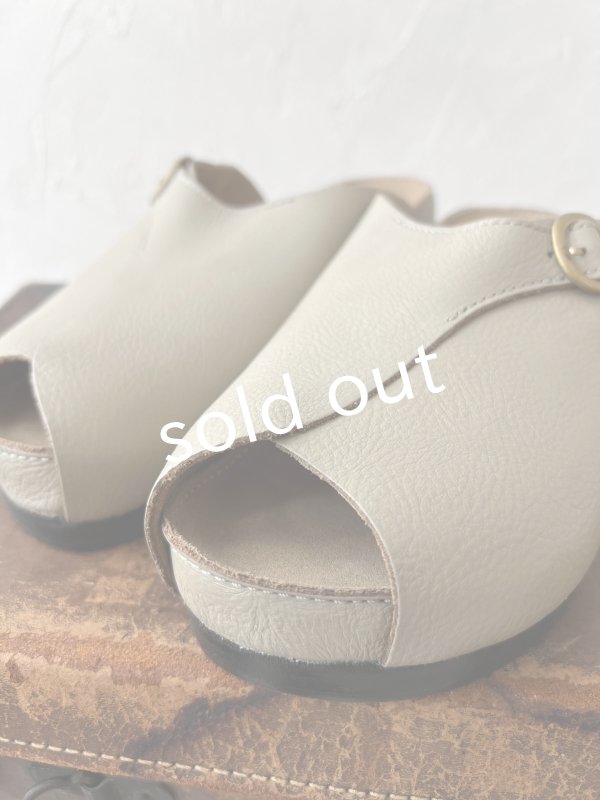 画像7: Diu／オープントゥサンダル・ライトグレー［M］ (7)