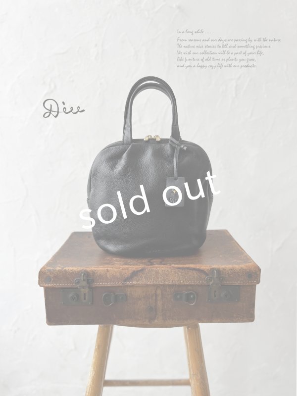 画像1: Diu／本革２wayバッグ・ブラック (1)