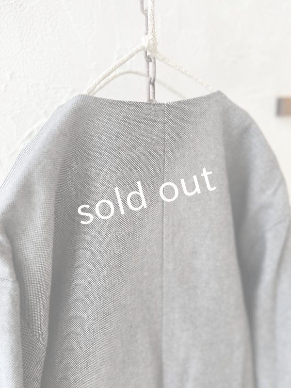 画像7: Branch m'／ウエストリボンジャケット・グレー (7)