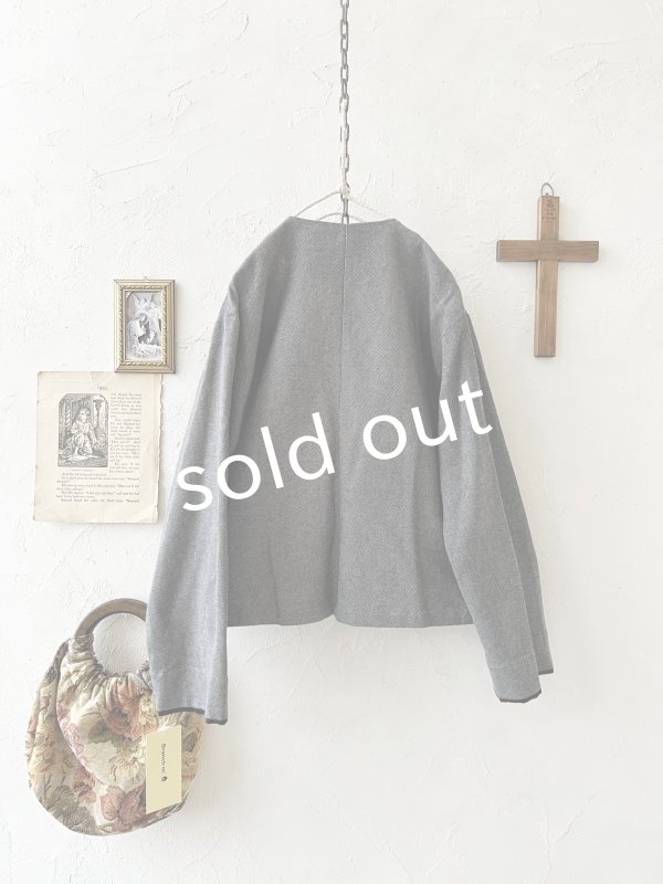 画像6: Branch m'／ウエストリボンジャケット・グレー (6)