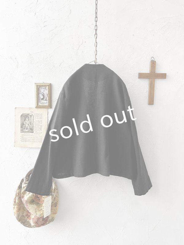 画像6: Branch m'／ウエストリボンジャケット・黒 (6)