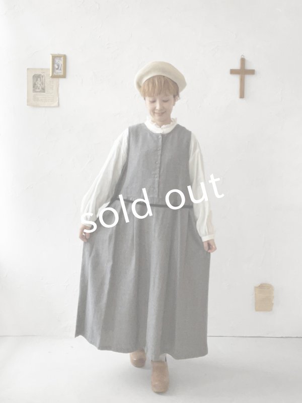 画像11: Branch m'／2wayウエストリボンワンピース・黒 (11)