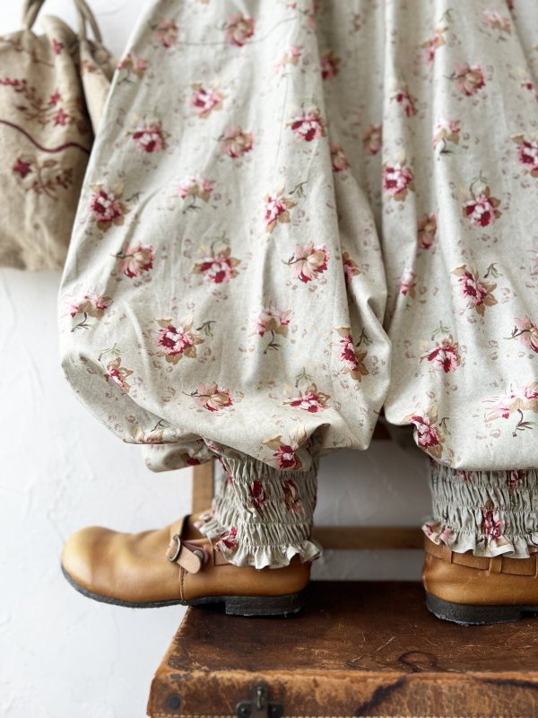 画像11: MARCHE' DE SOEUR／ピエロパンツ・グレージュピンクローズ (11)